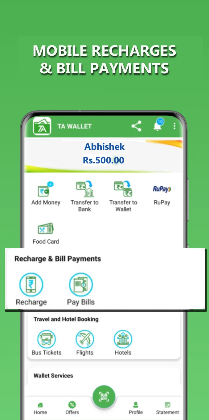 TA Wallet: IMPS, RuPay, BBPS | Indus Appstore | Screenshot