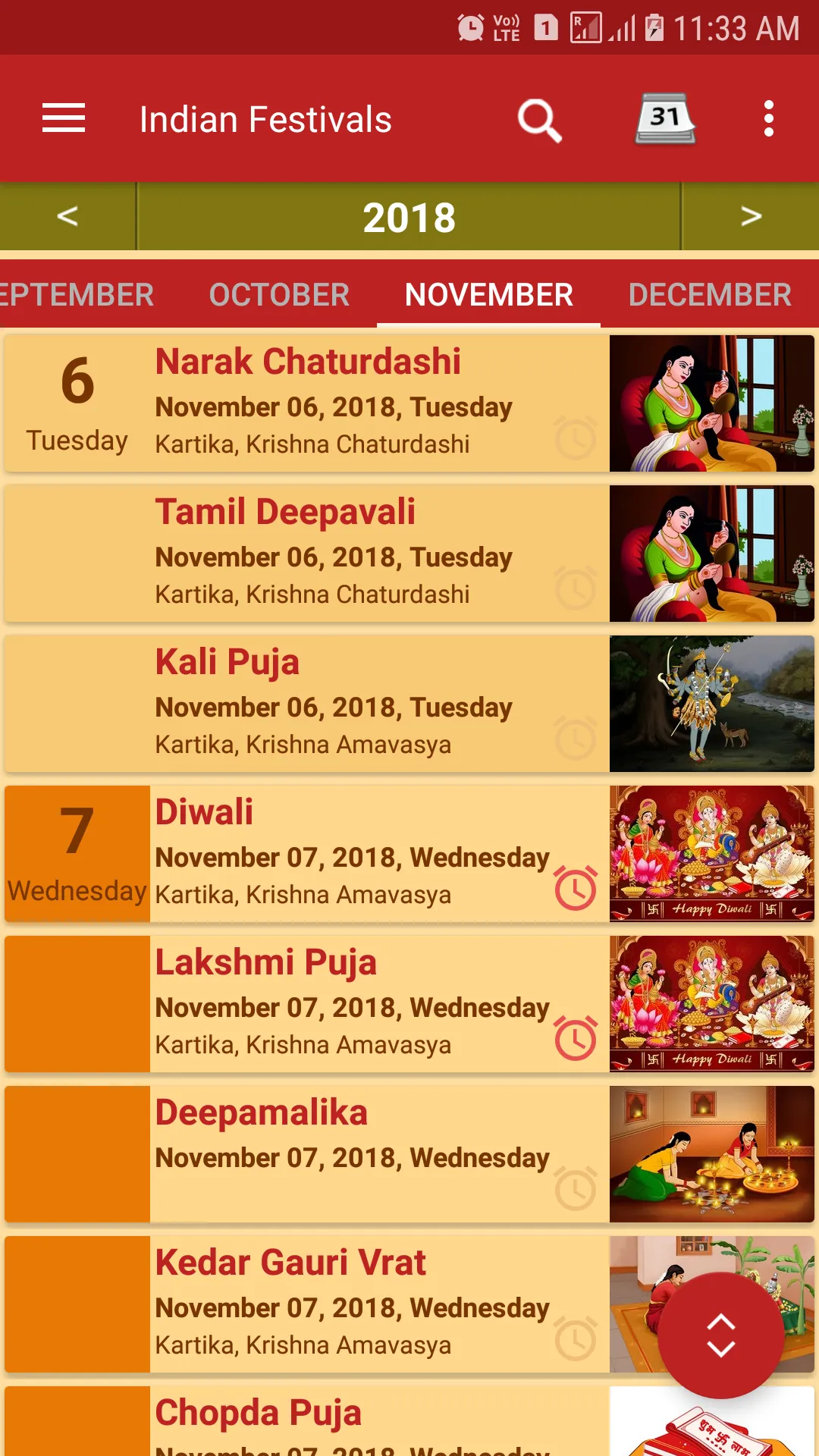 Hindu Calendar - Drik Panchang | Indus Appstore | Screenshot