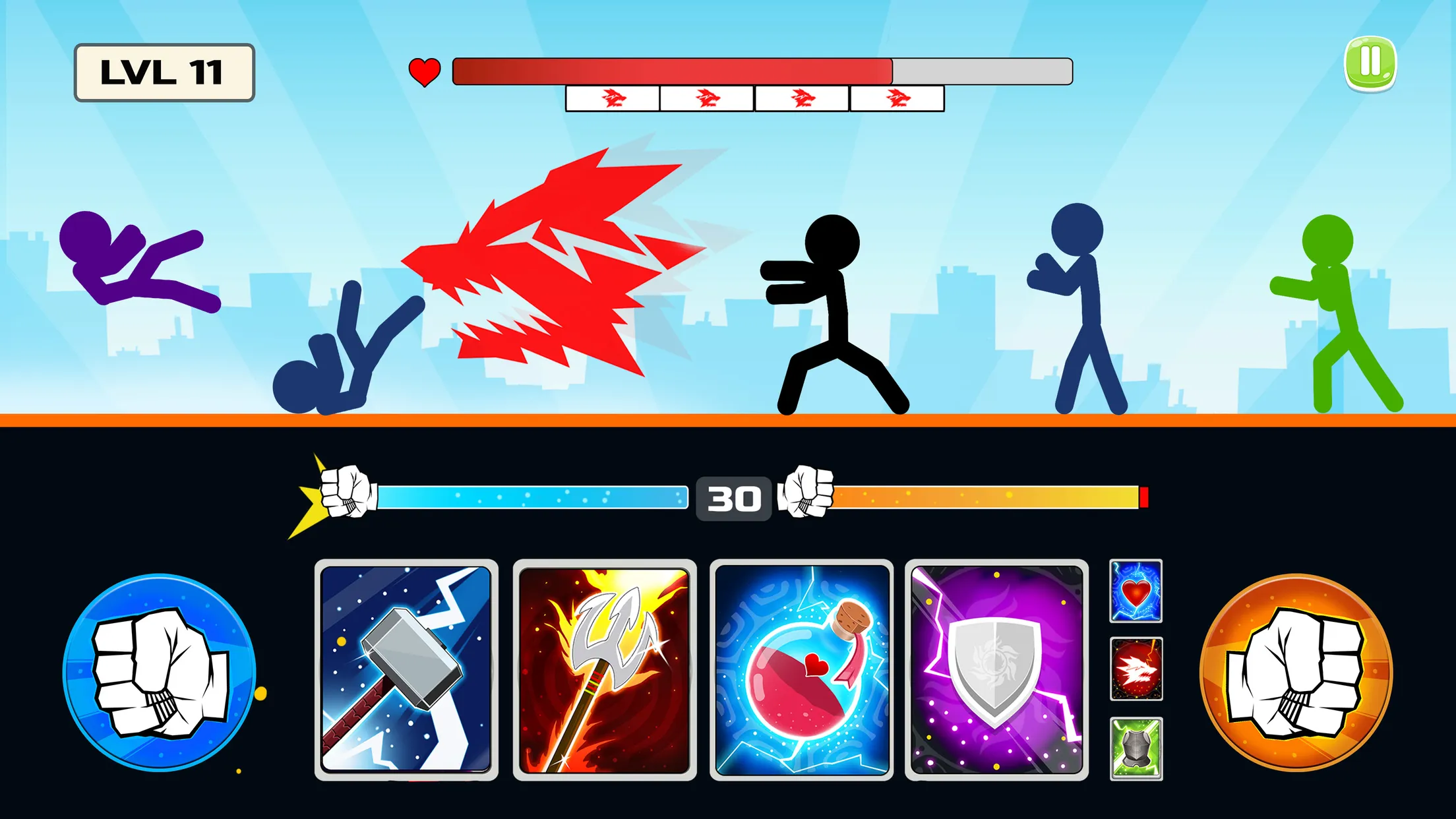 Stickman Fighter : Mega Brawl | Indus Appstore | Screenshot