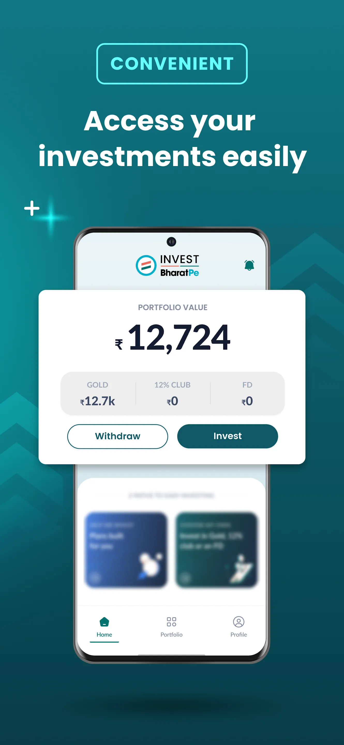 Invest BharatPe(prev 12% Club) | Indus Appstore | Screenshot