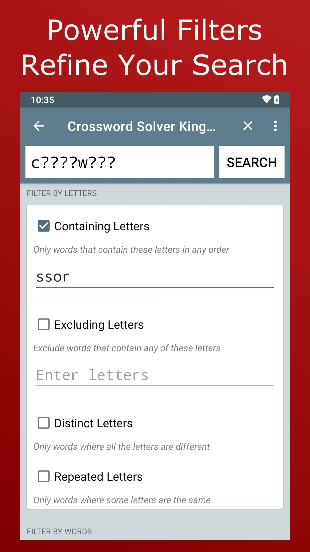 Crossword Solver King | Indus Appstore | Screenshot