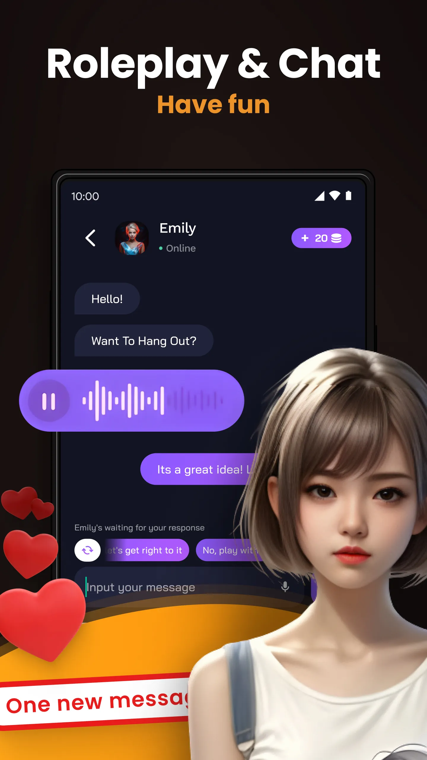 AiGo - Chat with AI Girlfriend | Indus Appstore | Screenshot
