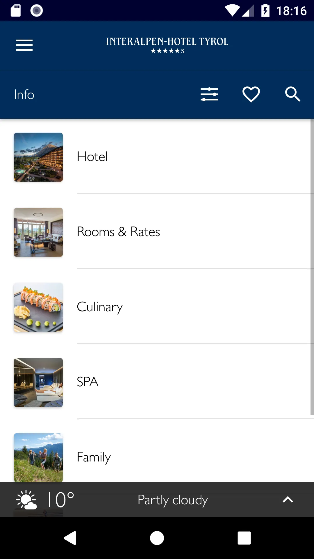 Interalpen-Hotel Tyrol | Indus Appstore | Screenshot