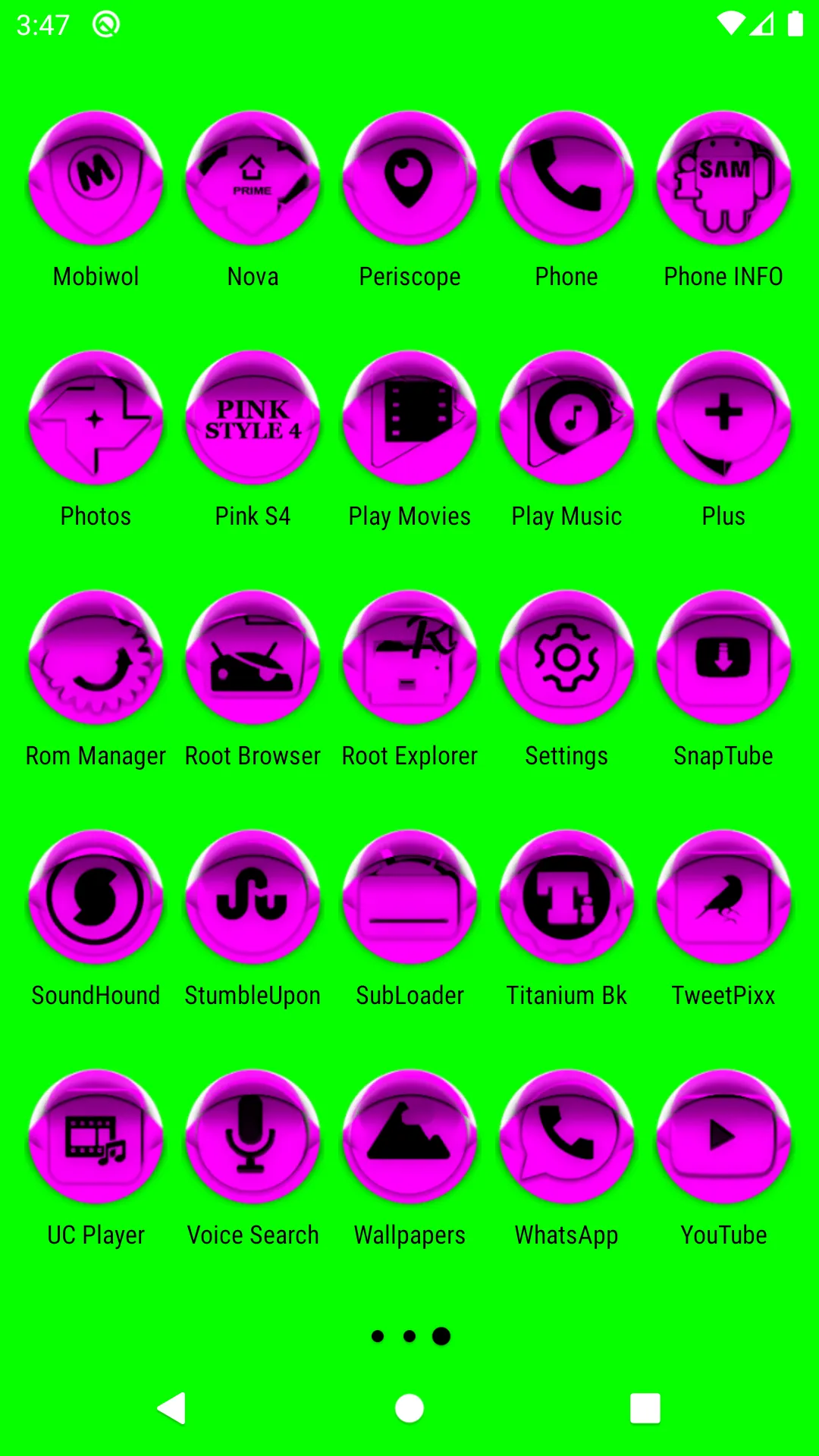 Pink Icon Pack Style 4 | Indus Appstore | Screenshot