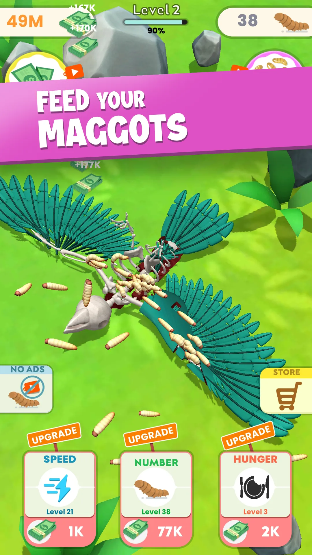 Idle Maggots | Indus Appstore | Screenshot