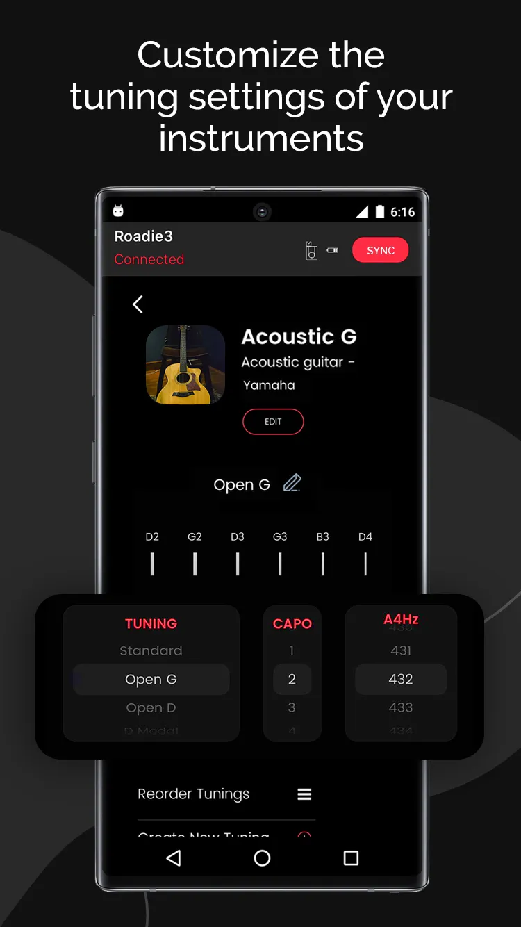 Roadie Tuner - Guitar & Uke | Indus Appstore | Screenshot