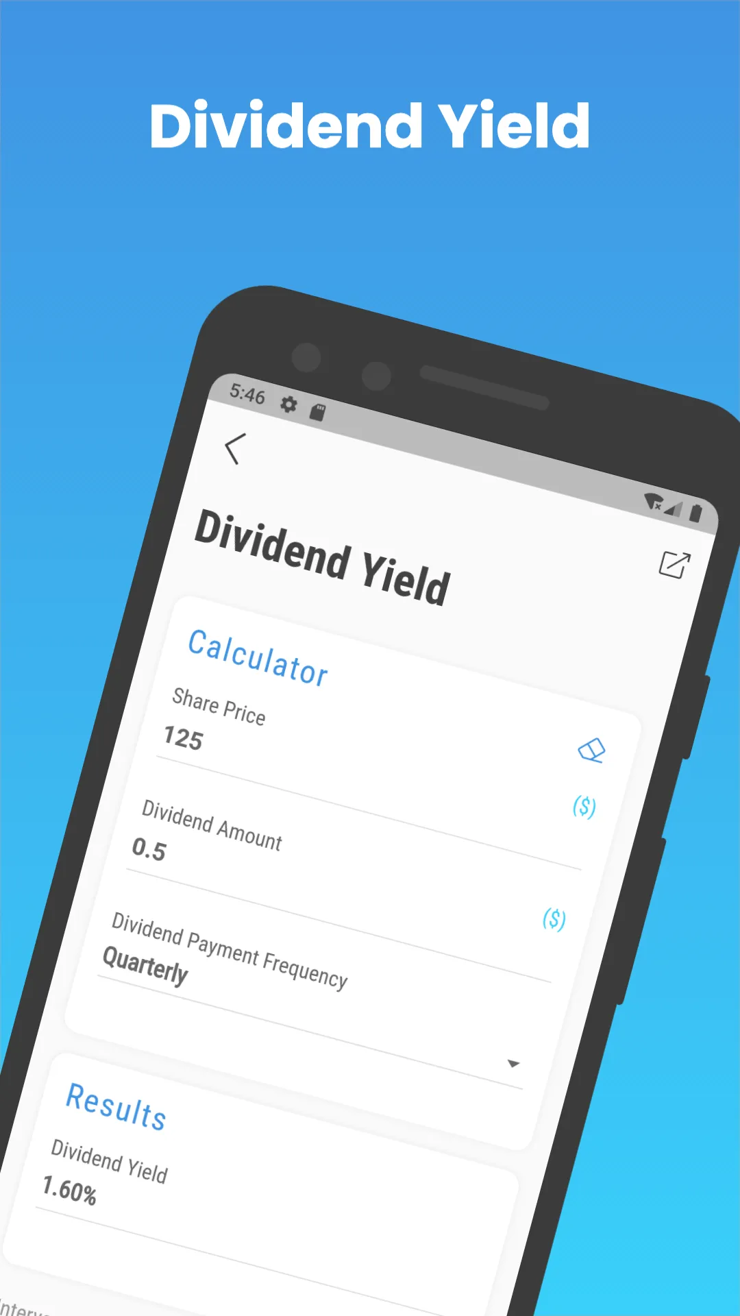 Dividend Calculators | Indus Appstore | Screenshot