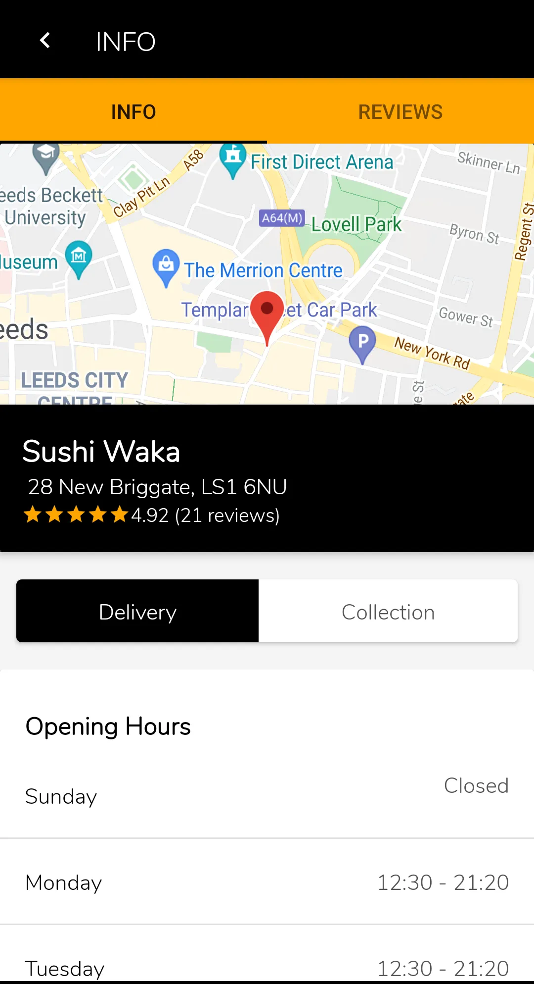 Sushi Waka Leeds | Indus Appstore | Screenshot