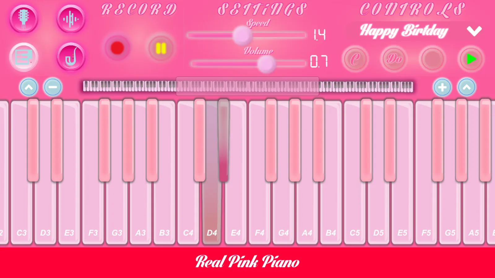 Pink Piano | Indus Appstore | Screenshot