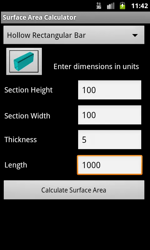 Engineering Weight Calculator | Indus Appstore | Screenshot