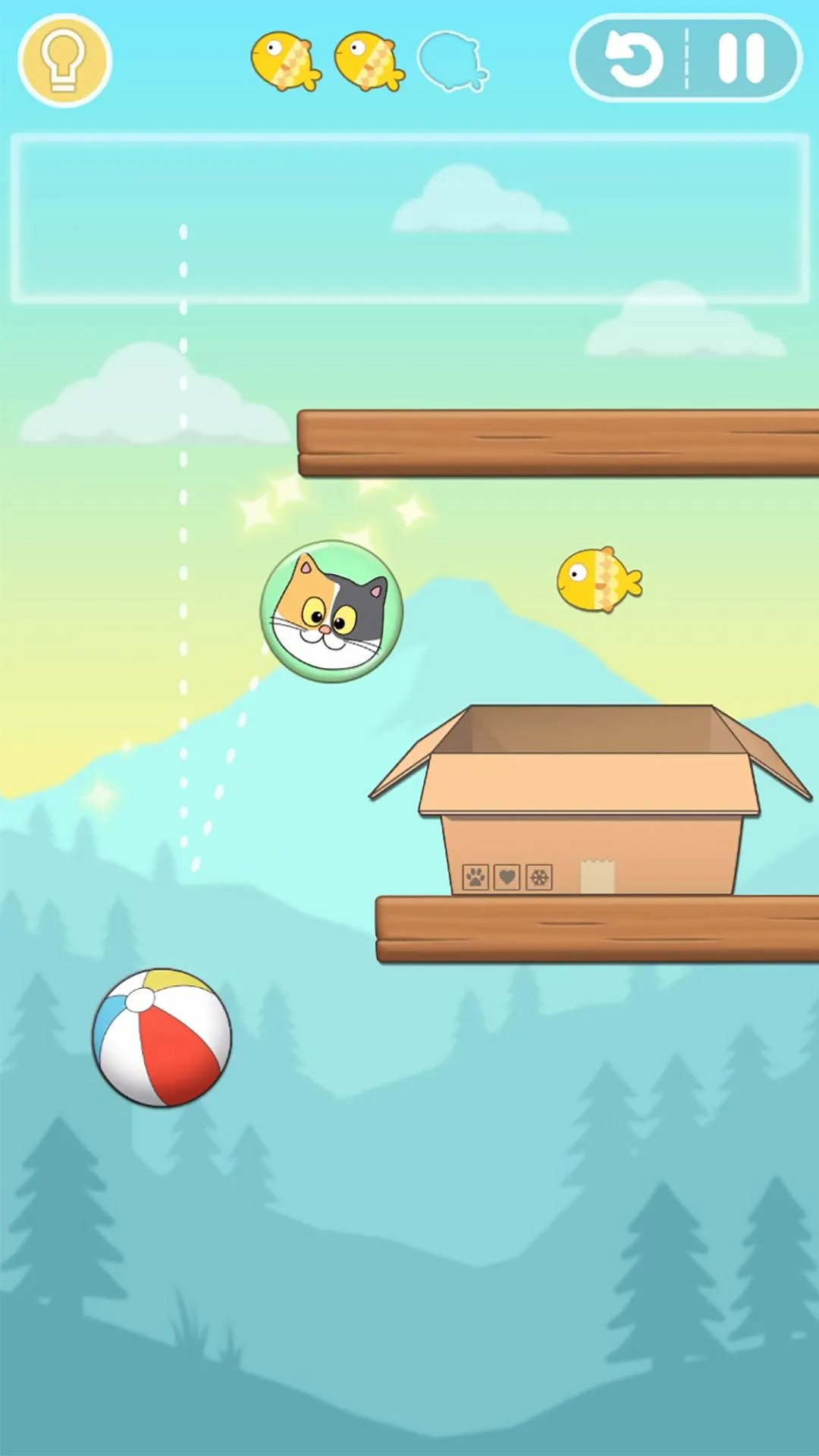 Cat Bounce - Physics Puzzles | Indus Appstore | Screenshot