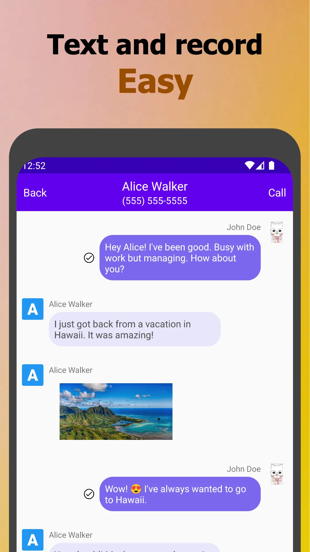 My 2nd Line Text Call Number | Indus Appstore | Screenshot