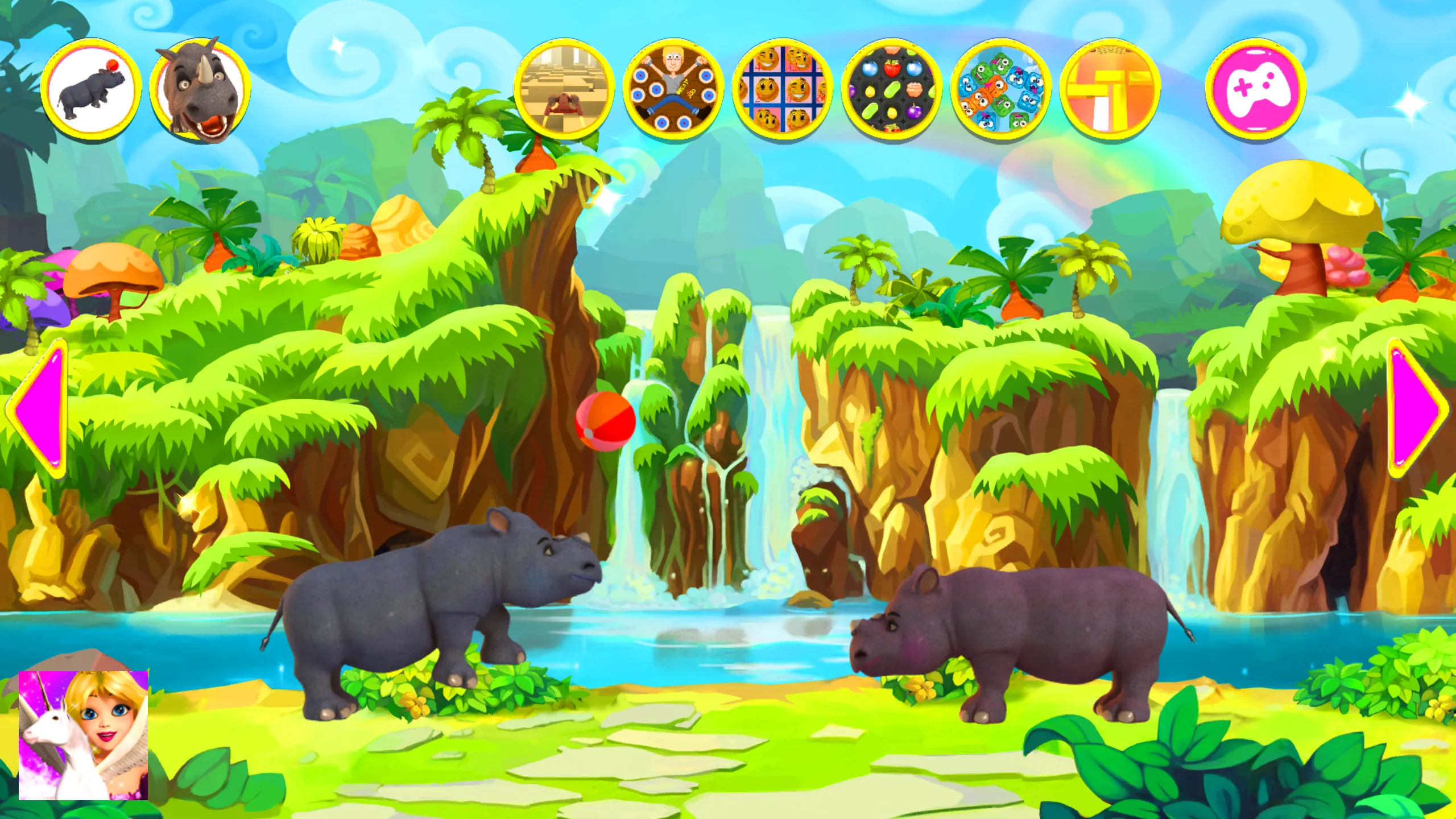 Talking Rhino Hero And Junior | Indus Appstore | Screenshot