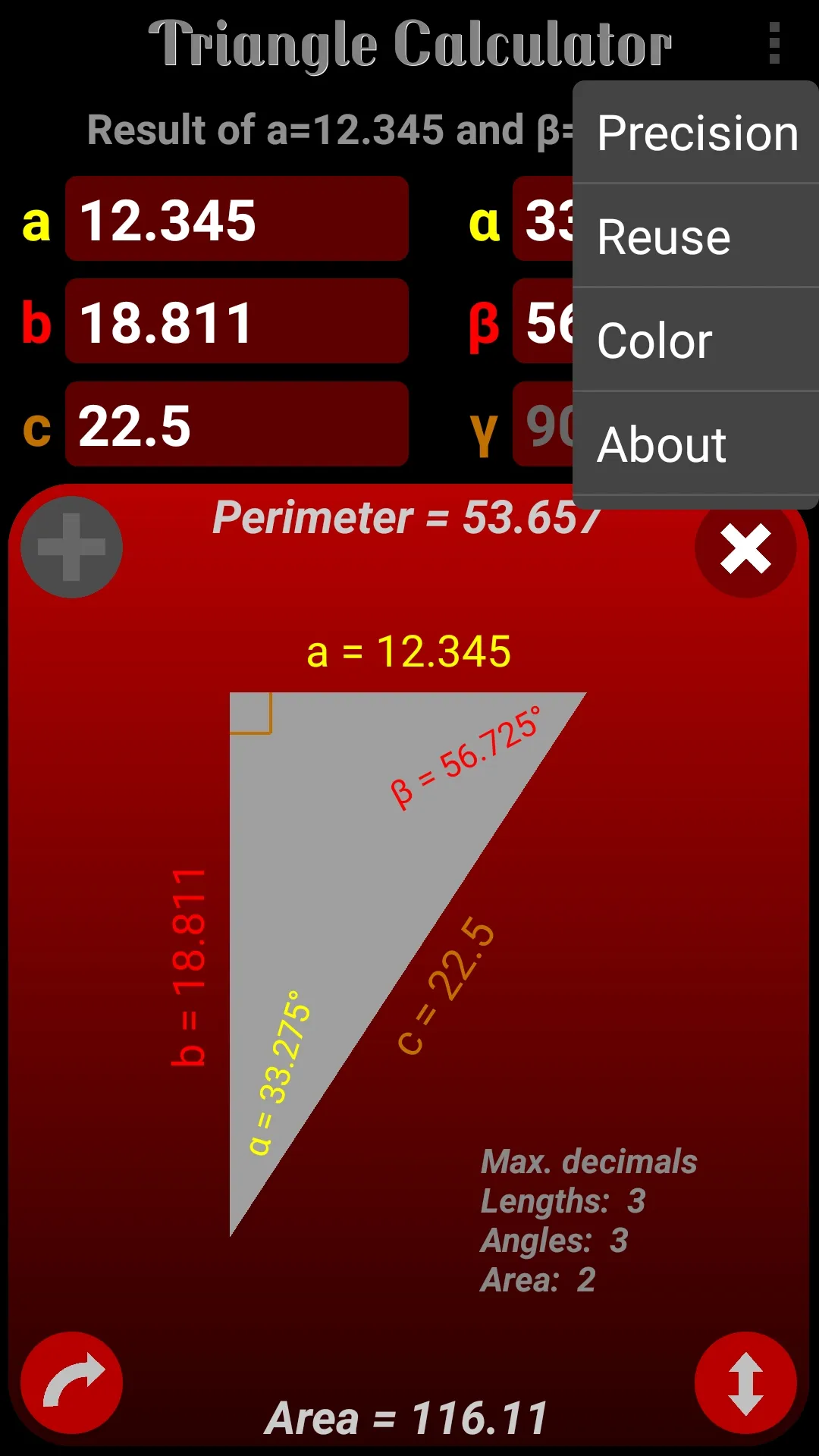 Triangle Calculator | Indus Appstore | Screenshot