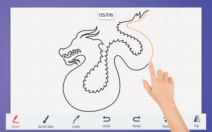 How to Draw Dragon | Indus Appstore | Screenshot