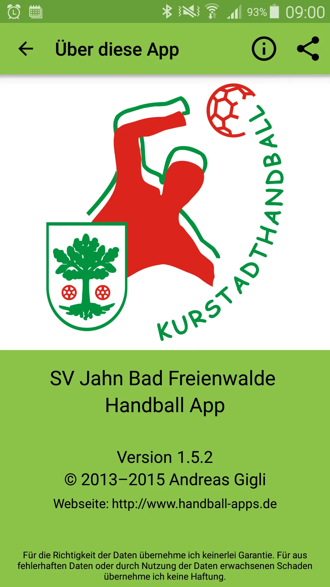 SV Jahn Bad Freienwalde Handba | Indus Appstore | Screenshot