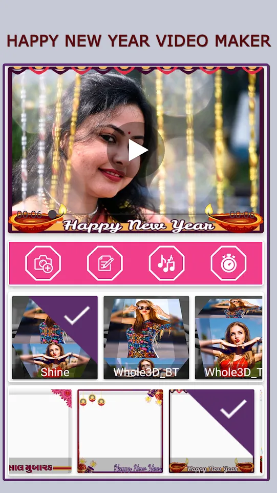 New Year Video Status Maker | Indus Appstore | Screenshot