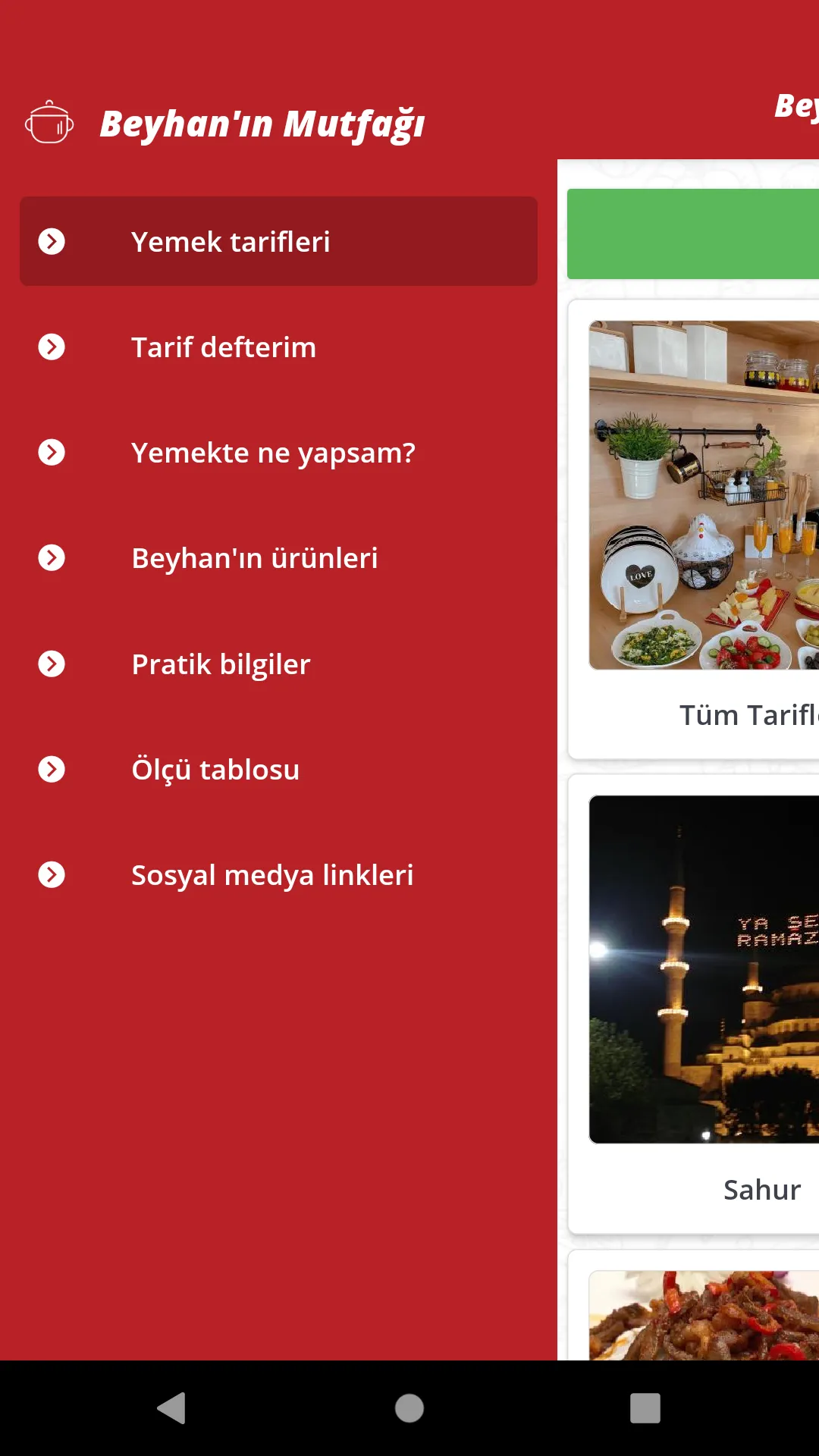 Beyhan'ın Mutfağı | Indus Appstore | Screenshot