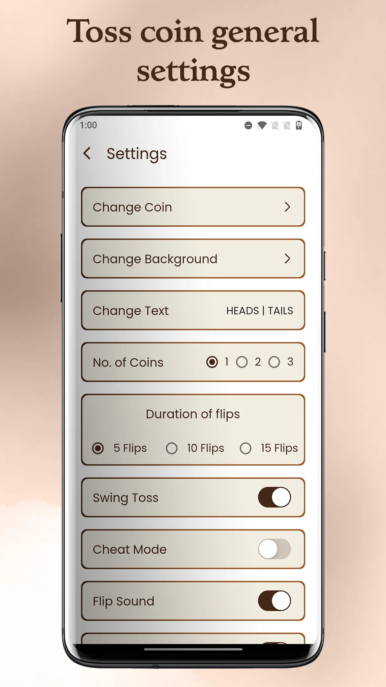 Coin Toss Heads or Tails | Indus Appstore | Screenshot