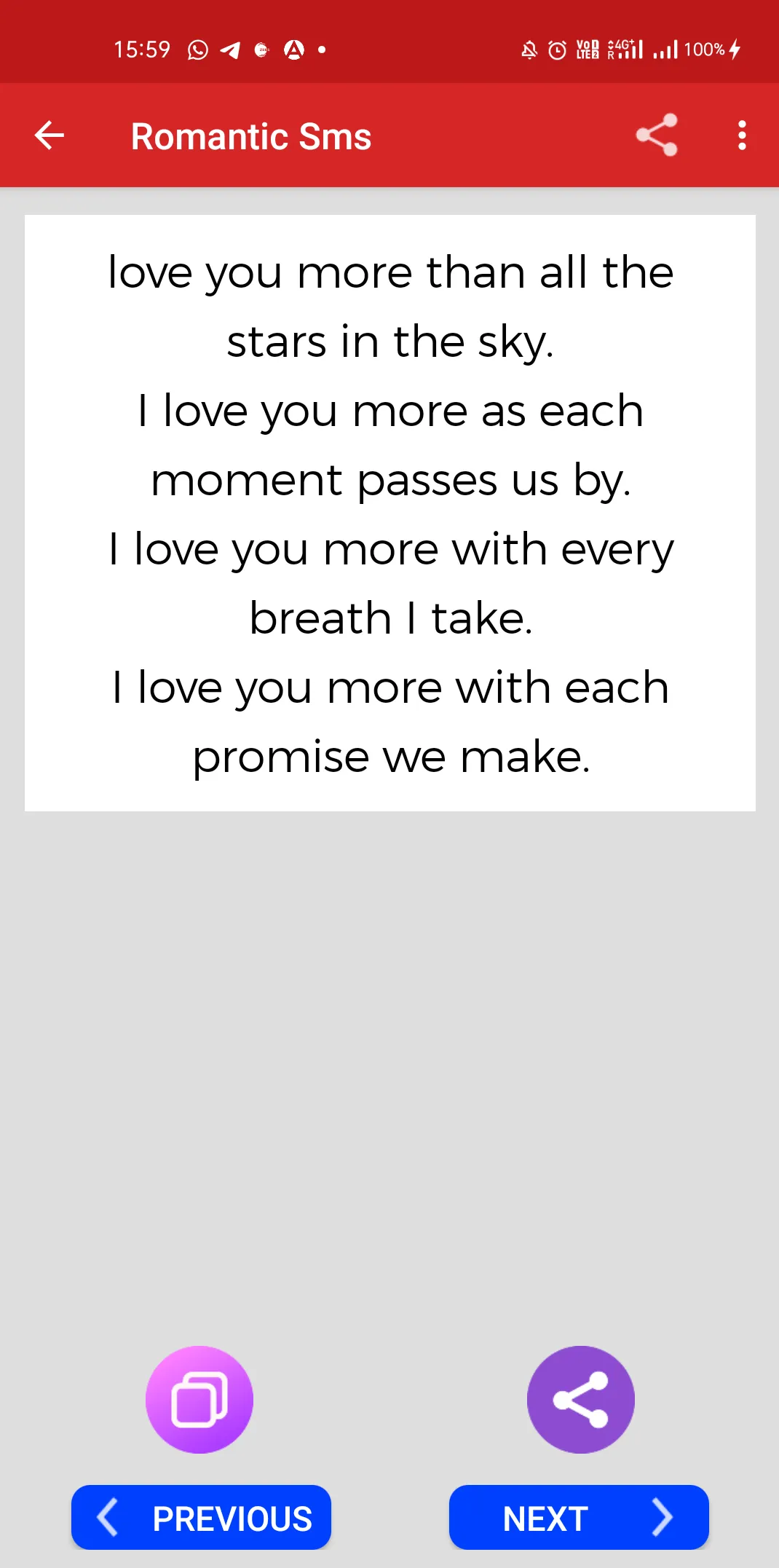 SMS Message Collection 50000 | Indus Appstore | Screenshot