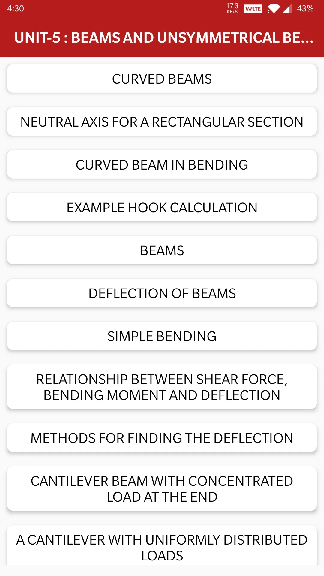 Strength of Materials - SOM | Indus Appstore | Screenshot