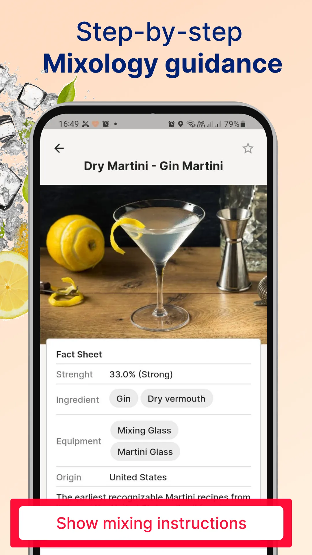 Cocktail Recipes Mixology App | Indus Appstore | Screenshot