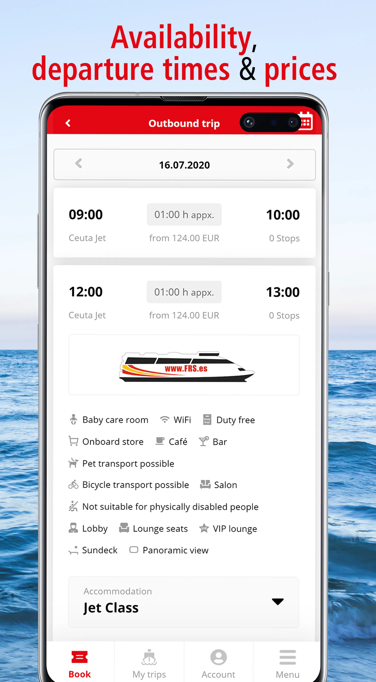 FRS Travel - Book your ferry | Indus Appstore | Screenshot