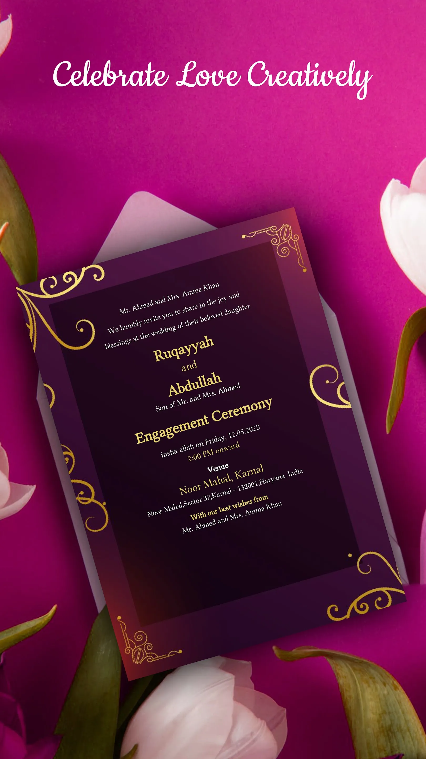 Wedding Invitation Maker | Indus Appstore | Screenshot