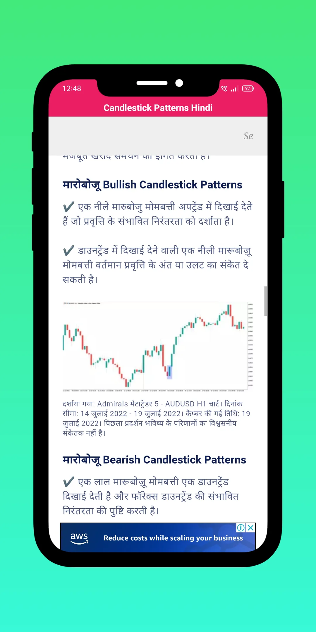 Candlestick Patterns | Hindi | Indus Appstore | Screenshot