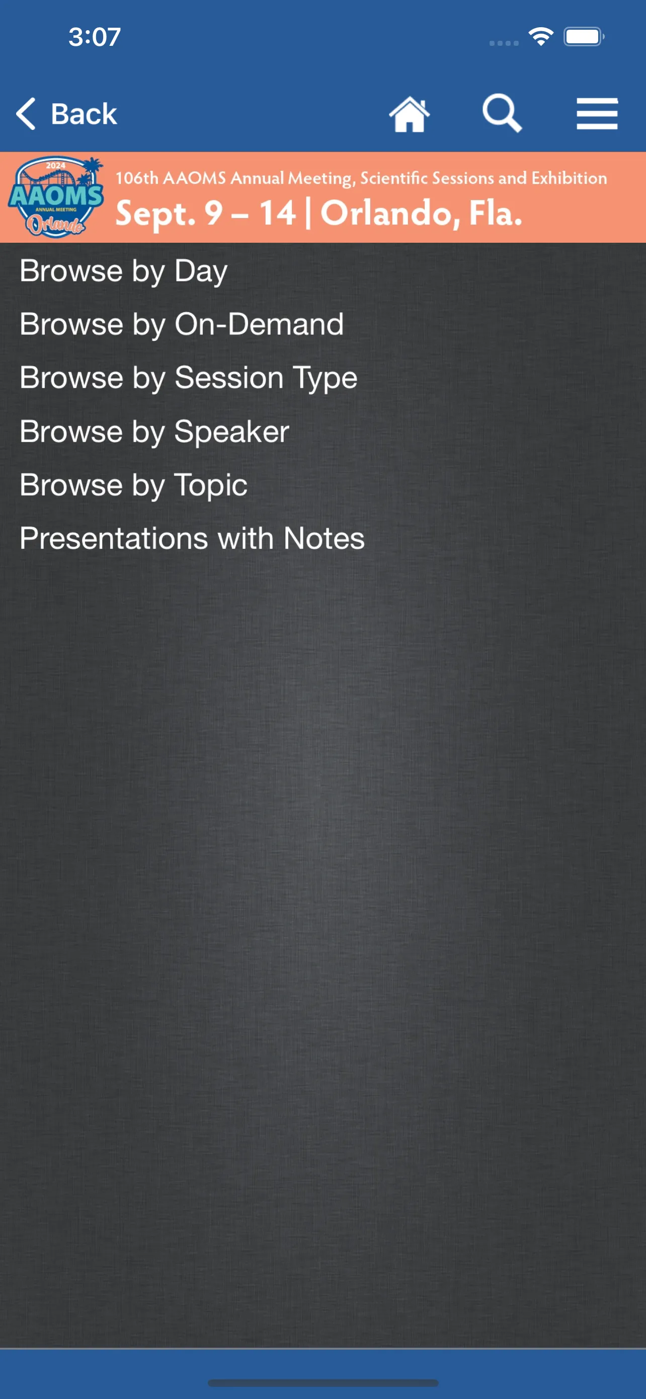 AAOMS Events | Indus Appstore | Screenshot