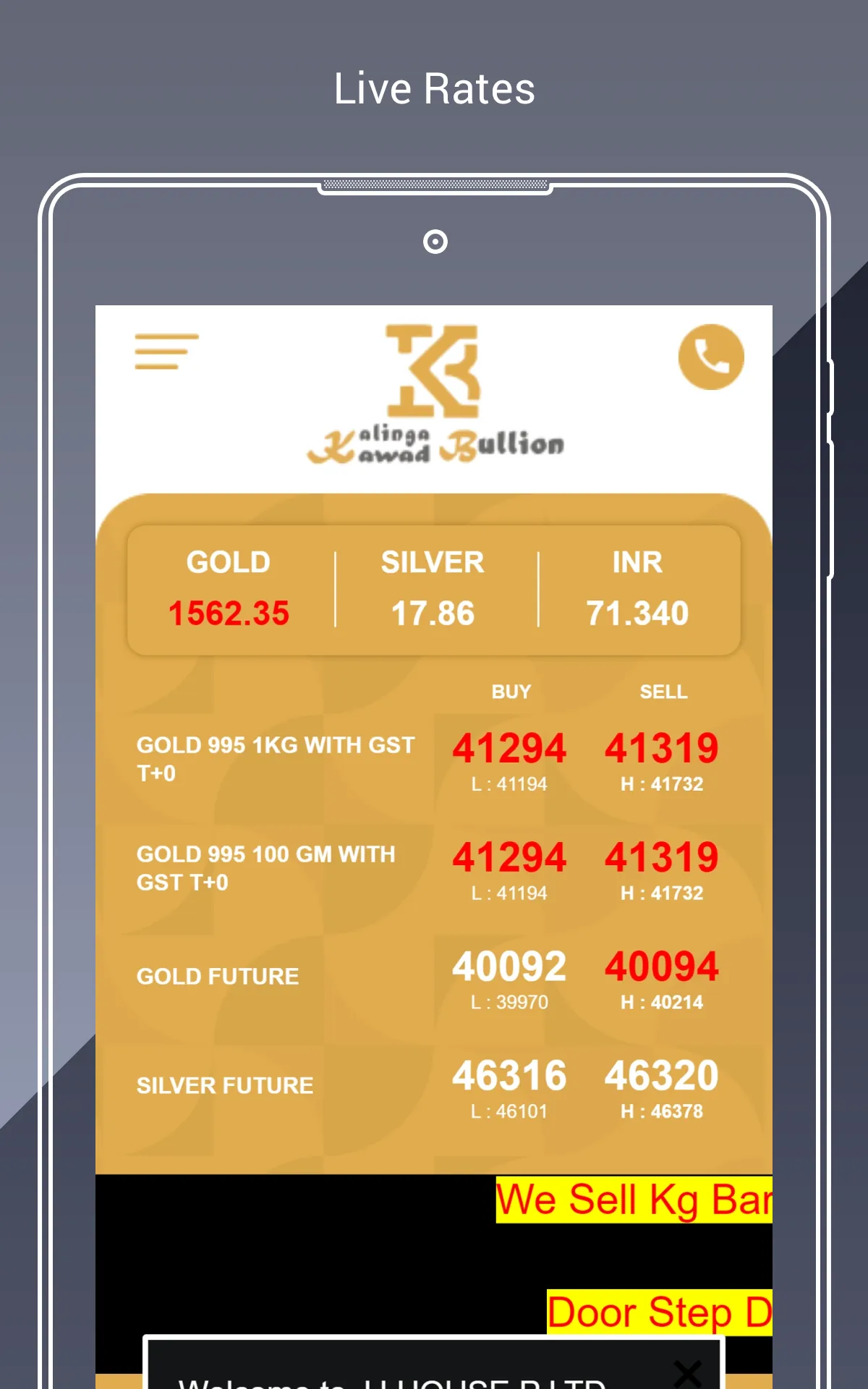 Kalinga Kawad Bullion | Indus Appstore | Screenshot