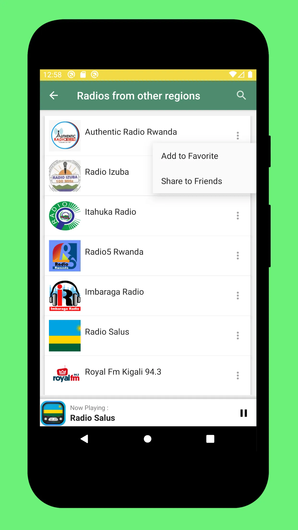 Radio Rwanda FM + Radio Online | Indus Appstore | Screenshot