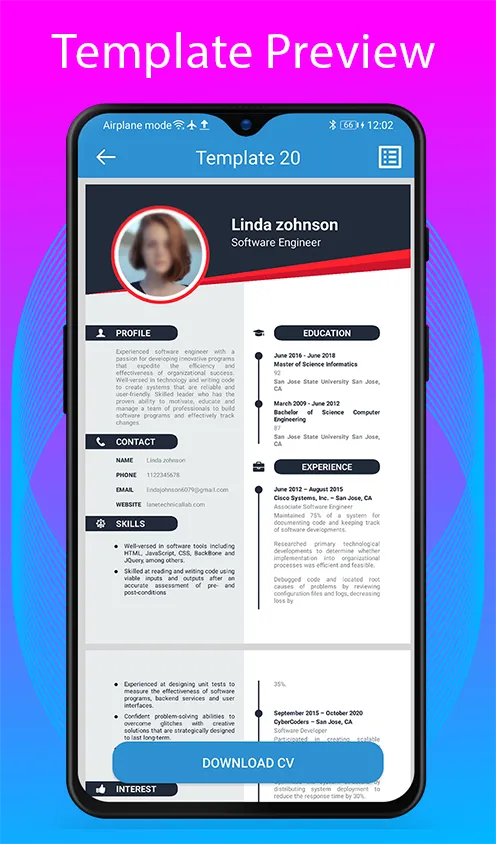 Resume Maker - Build CV 2023 | Indus Appstore | Screenshot