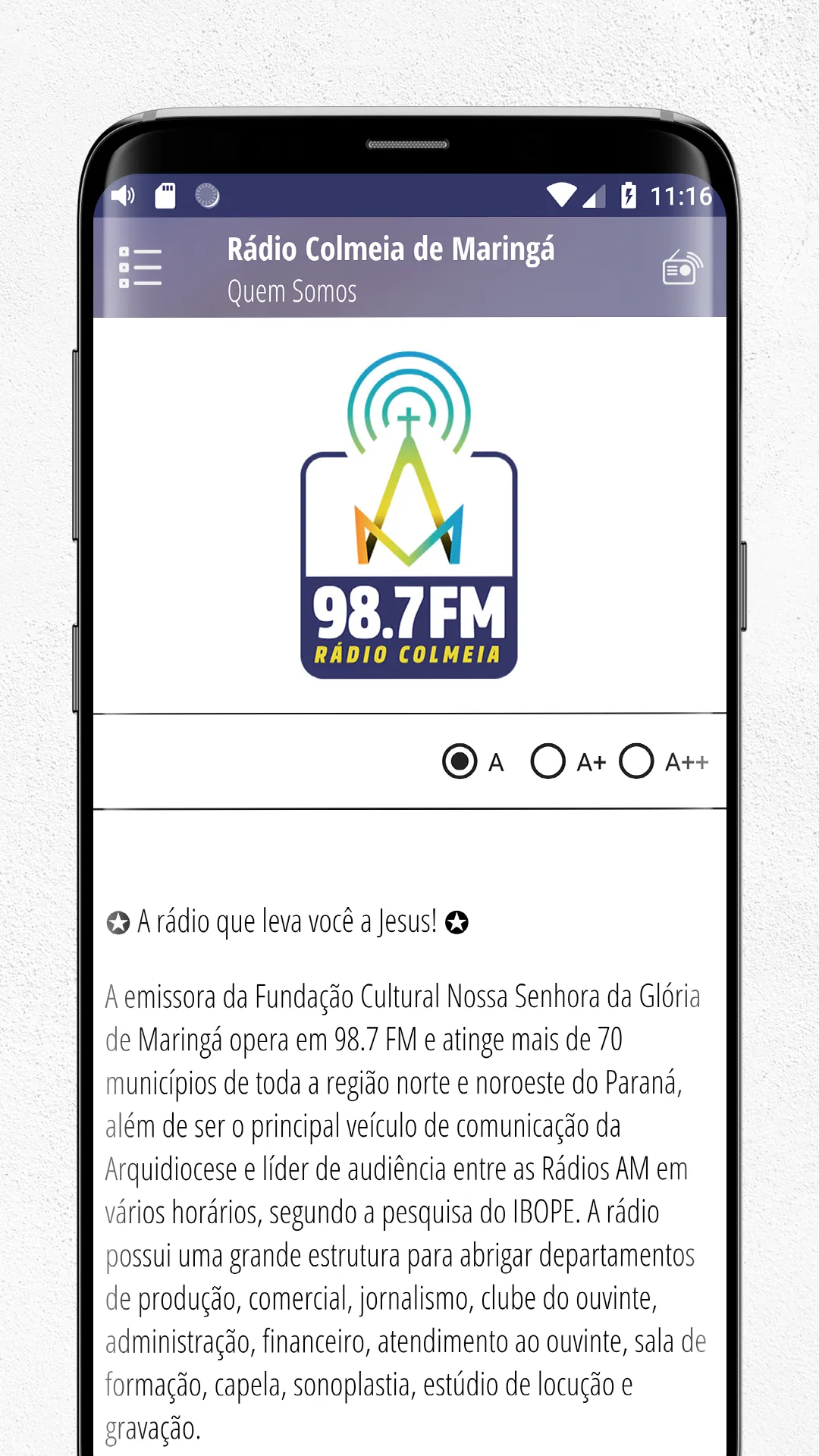 Rádio Colmeia de Maringá | Indus Appstore | Screenshot