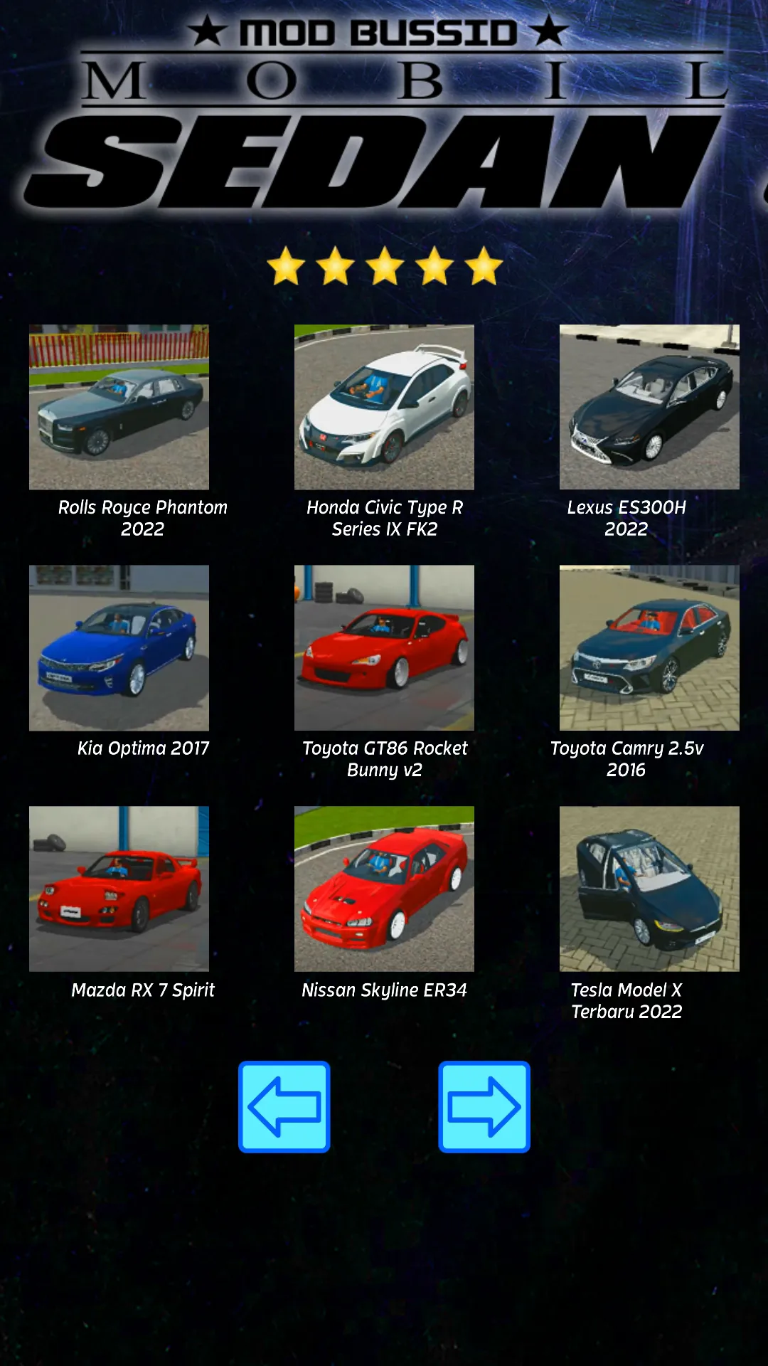 Mod Bussid Mobil Sedan | Indus Appstore | Screenshot