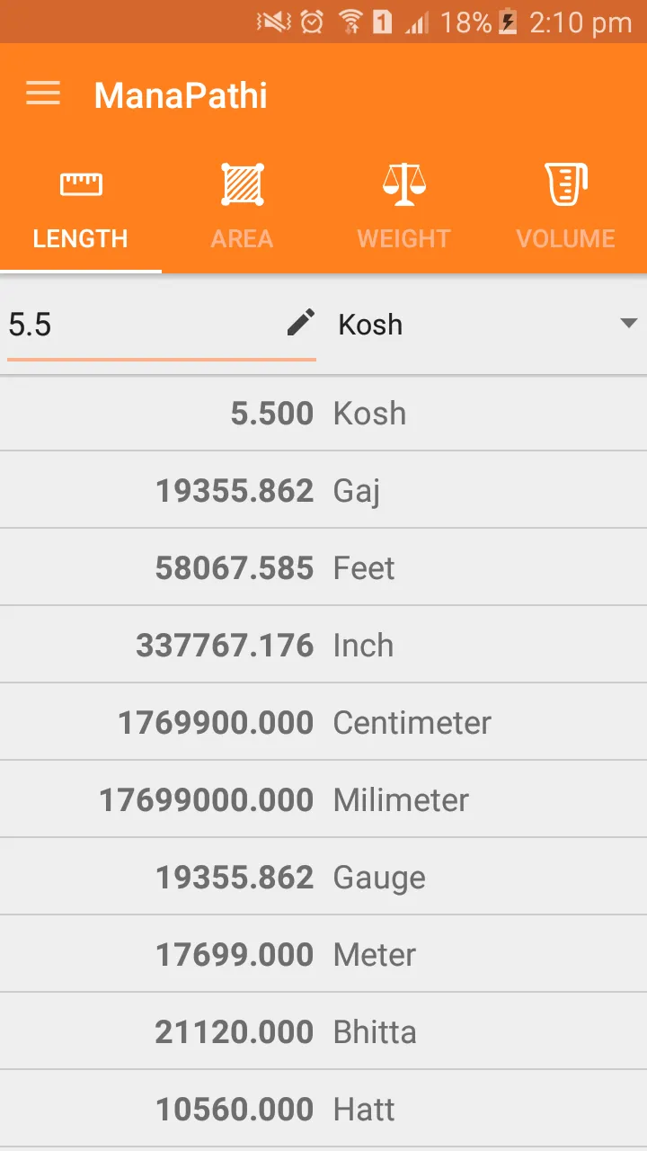 Mana Pathi (Unit Converter) | Indus Appstore | Screenshot