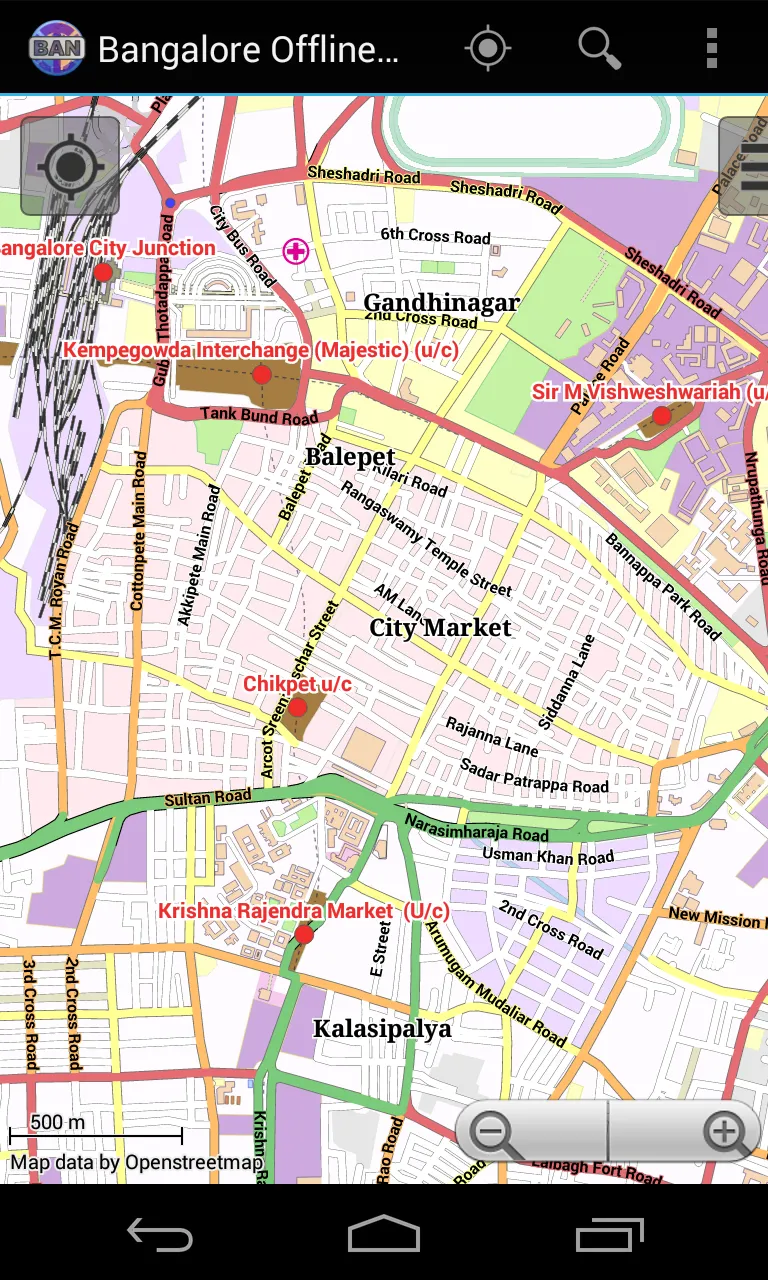 Bangalore Offline City Map | Indus Appstore | Screenshot