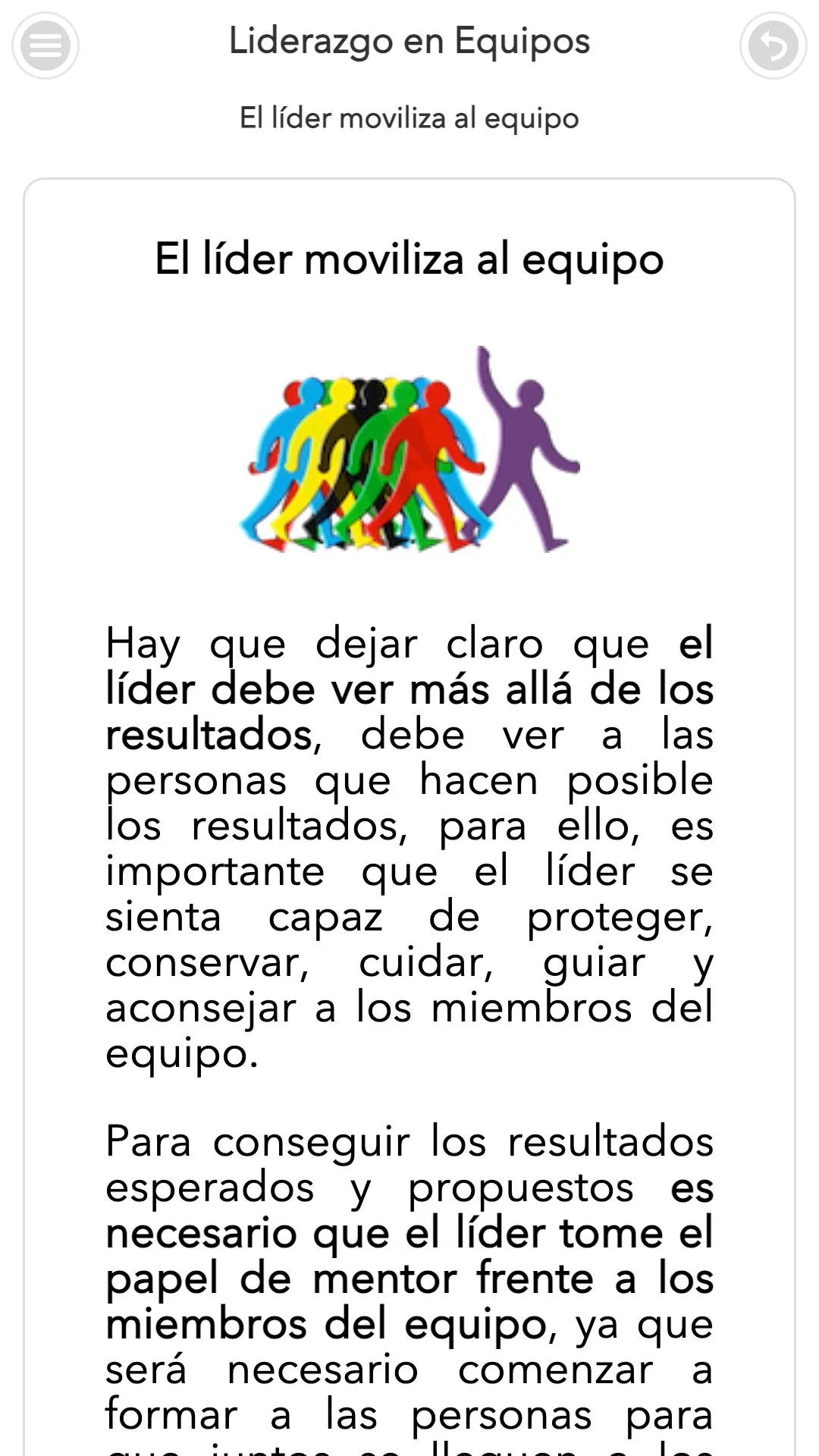 Curso de Liderazgo en Equipos | Indus Appstore | Screenshot