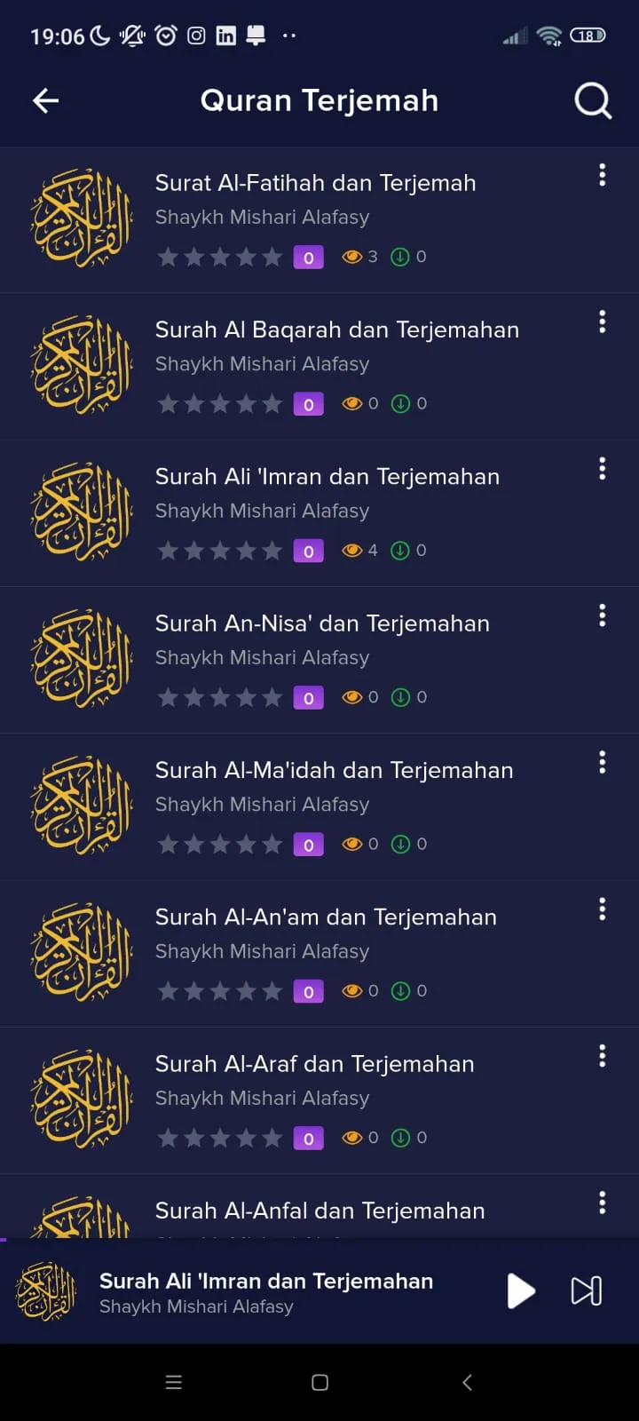 MP3 Audio Quran Translation | Indus Appstore | Screenshot