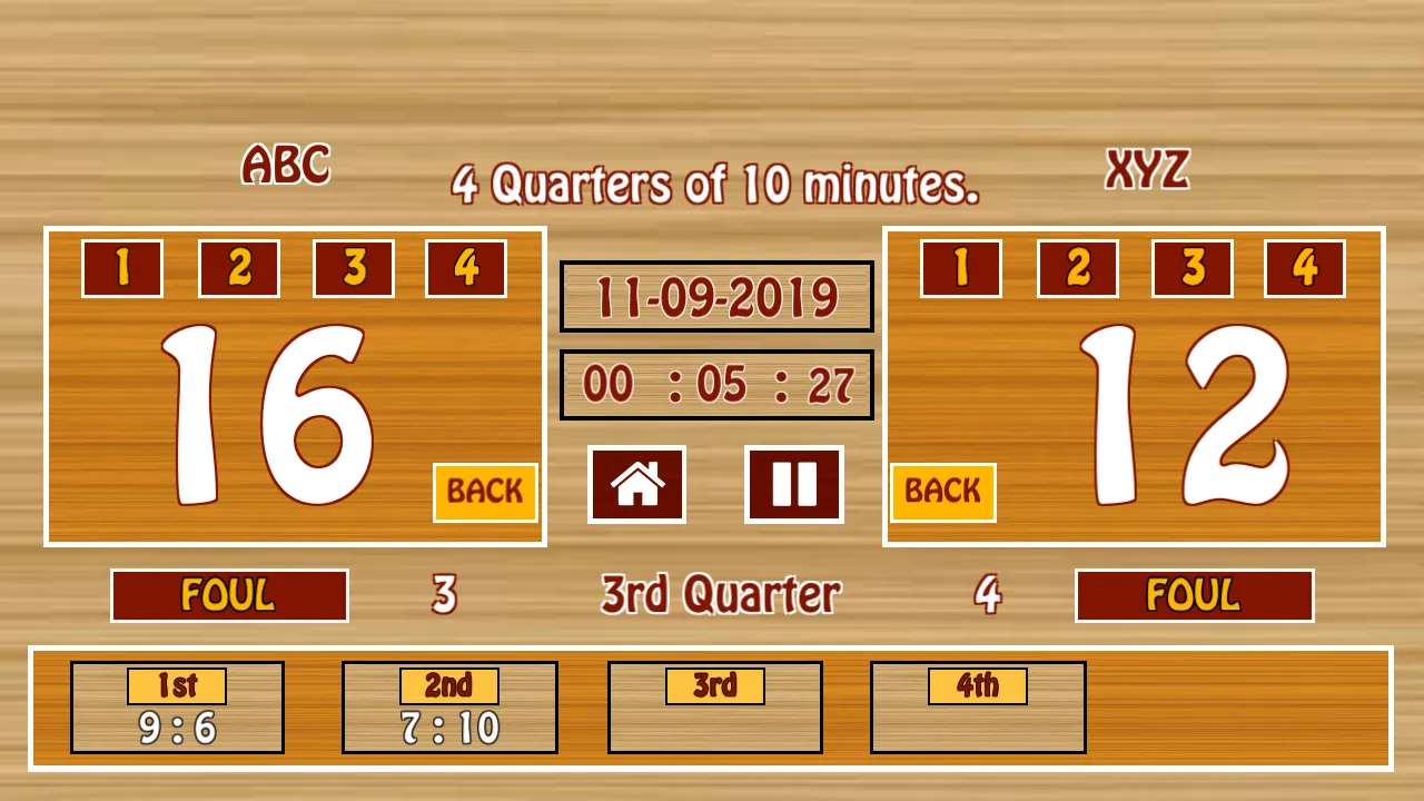 Ultimate Basketball Scoreboard | Indus Appstore | Screenshot