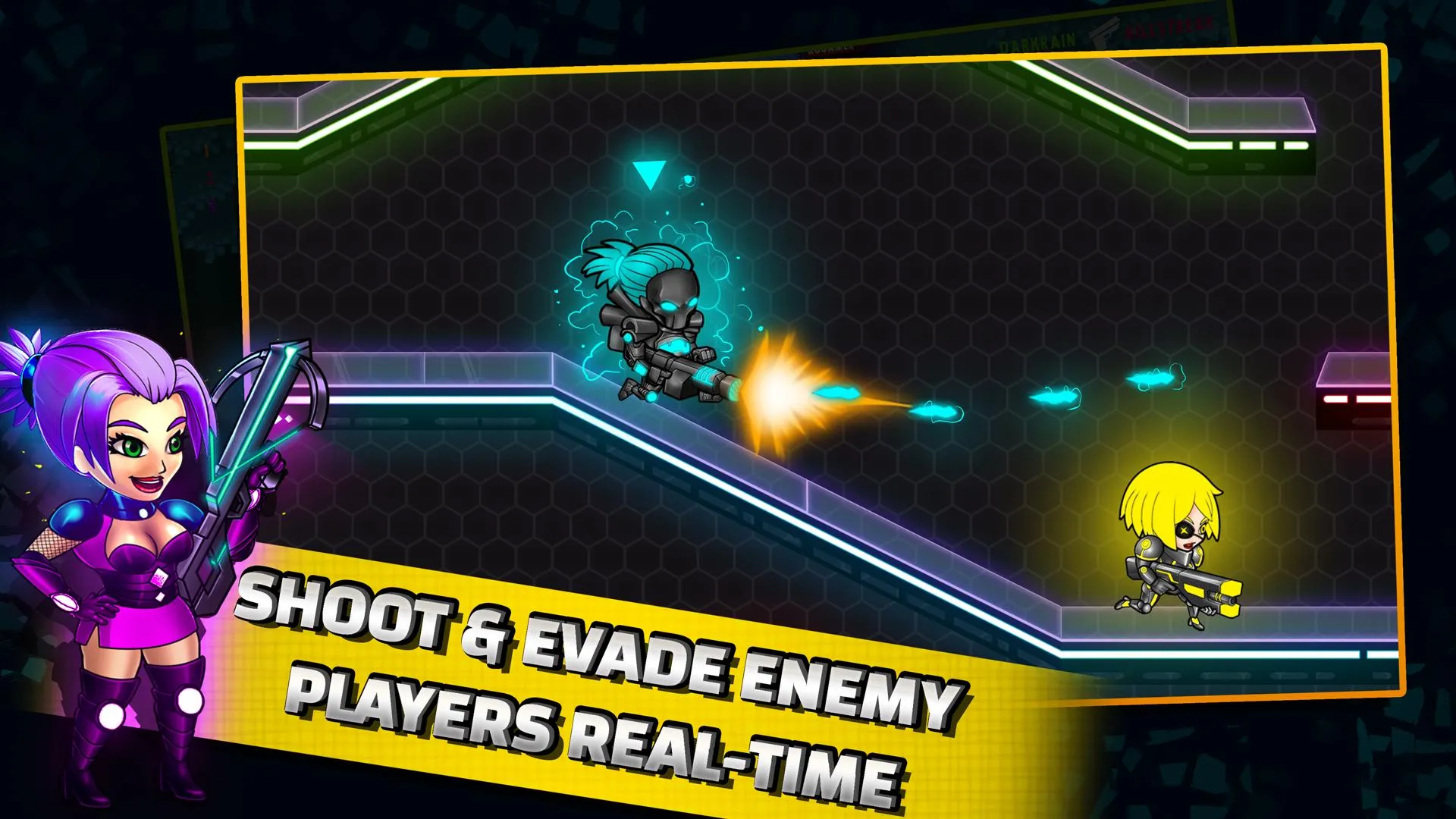 Neon Blasters Multiplayer Game | Indus Appstore | Screenshot