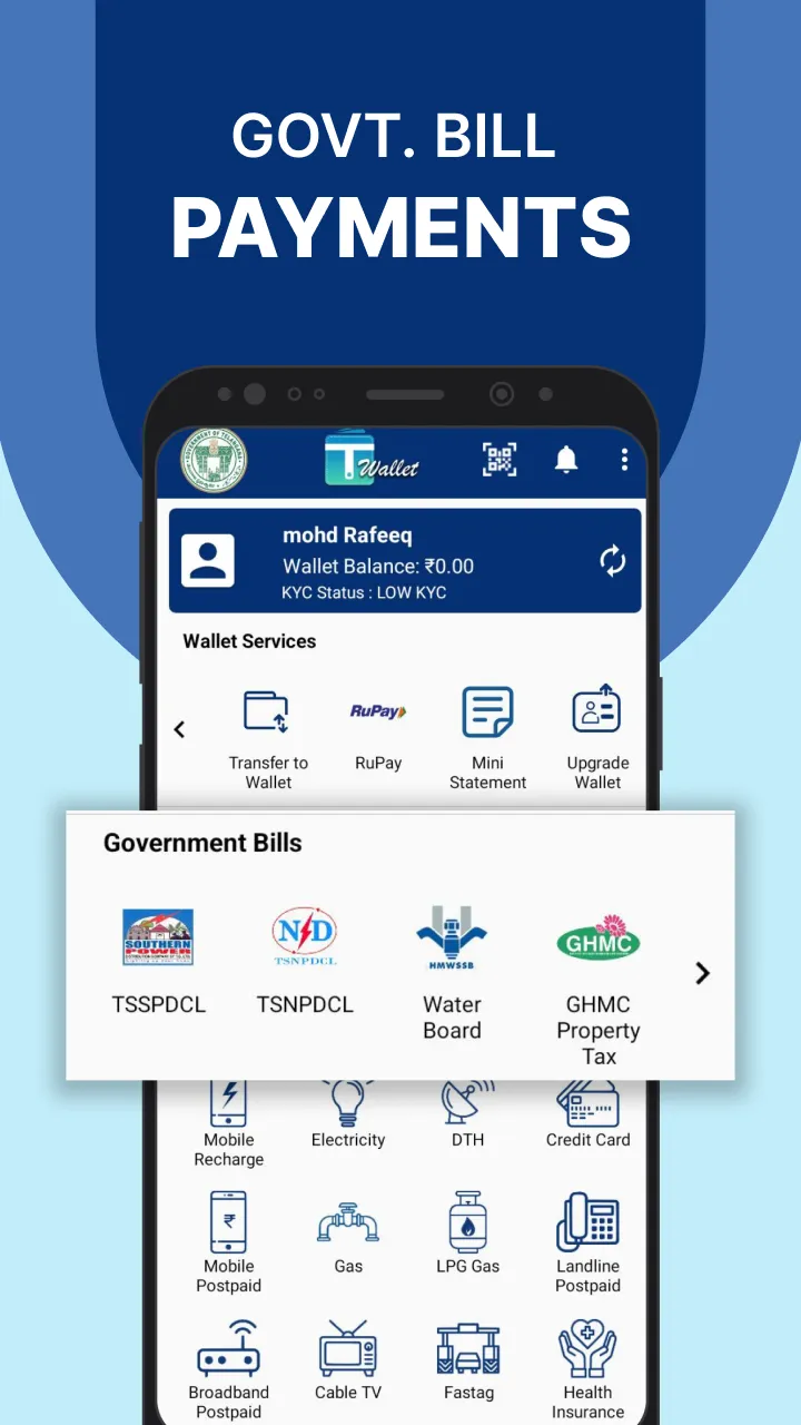 T Wallet: Govt. Payments, IMPS | Indus Appstore | Screenshot