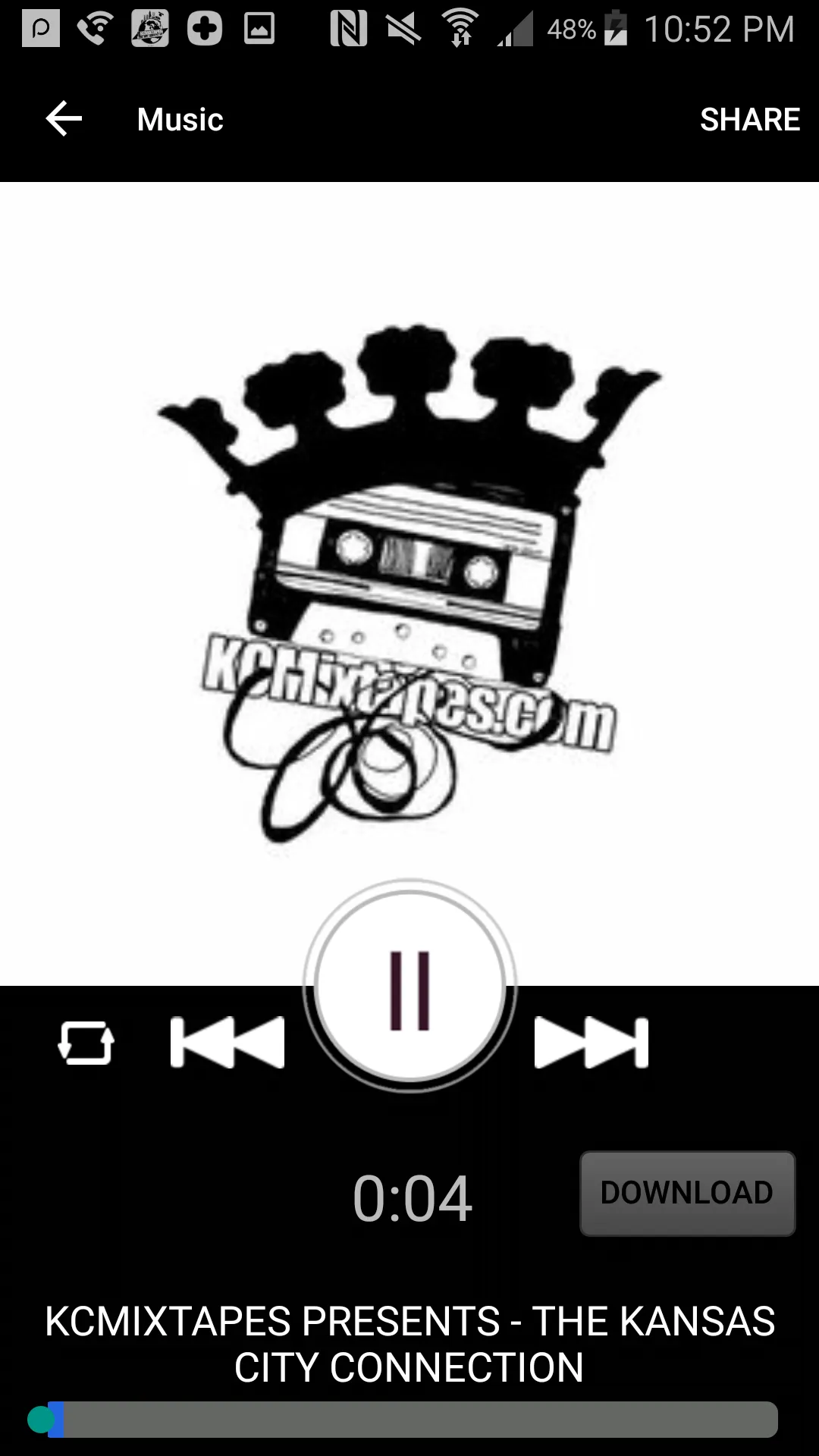 KCMIXTAPESRADIO | Indus Appstore | Screenshot