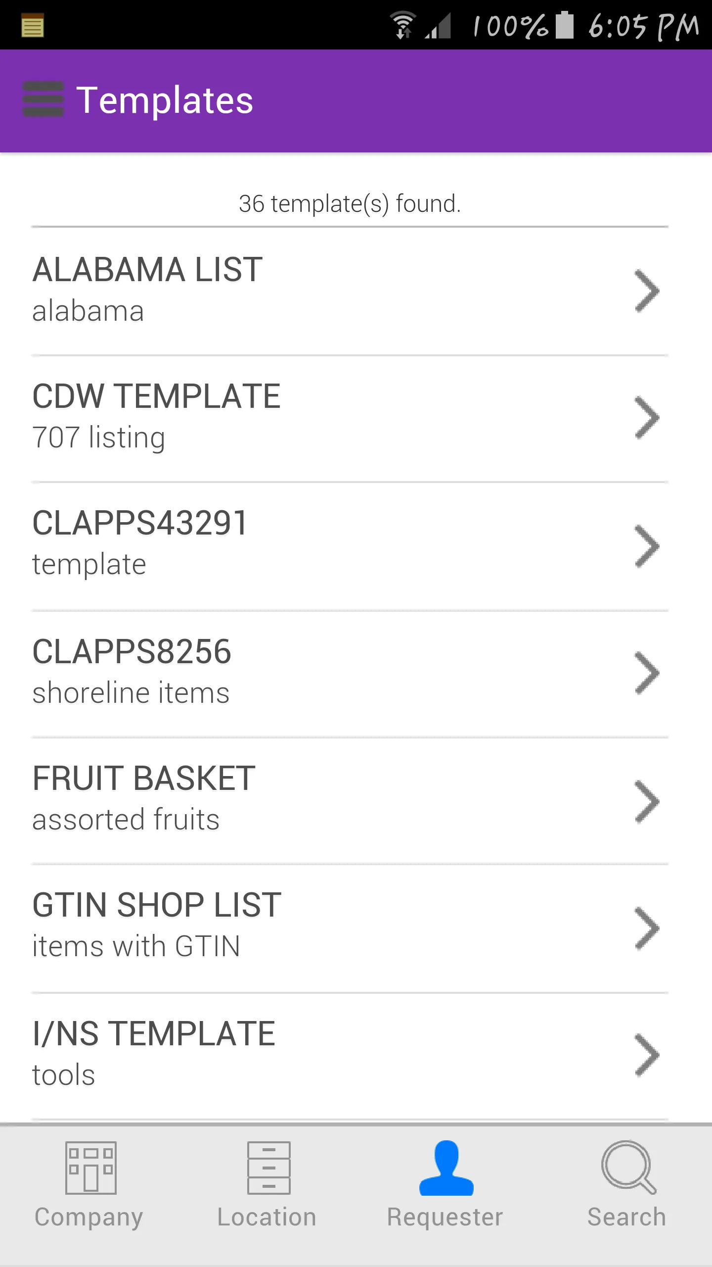 Infor Lawson Requisitions | Indus Appstore | Screenshot