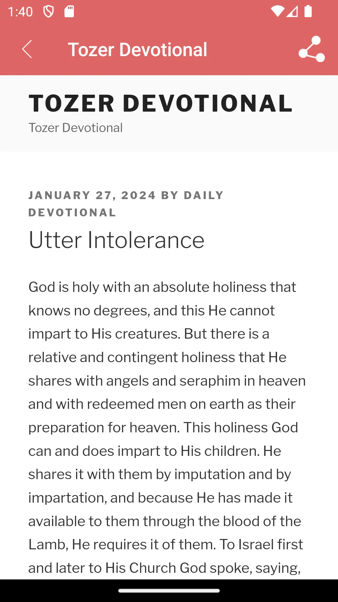 AW Tozer Devotionals - Daily | Indus Appstore | Screenshot