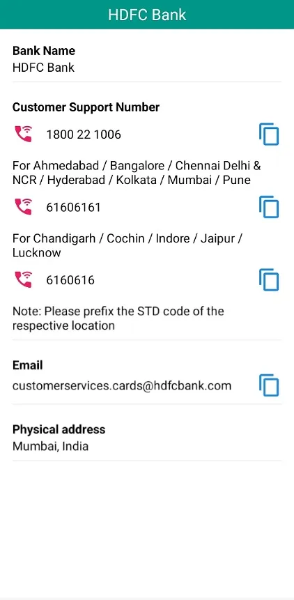all bank customer care number | Indus Appstore | Screenshot