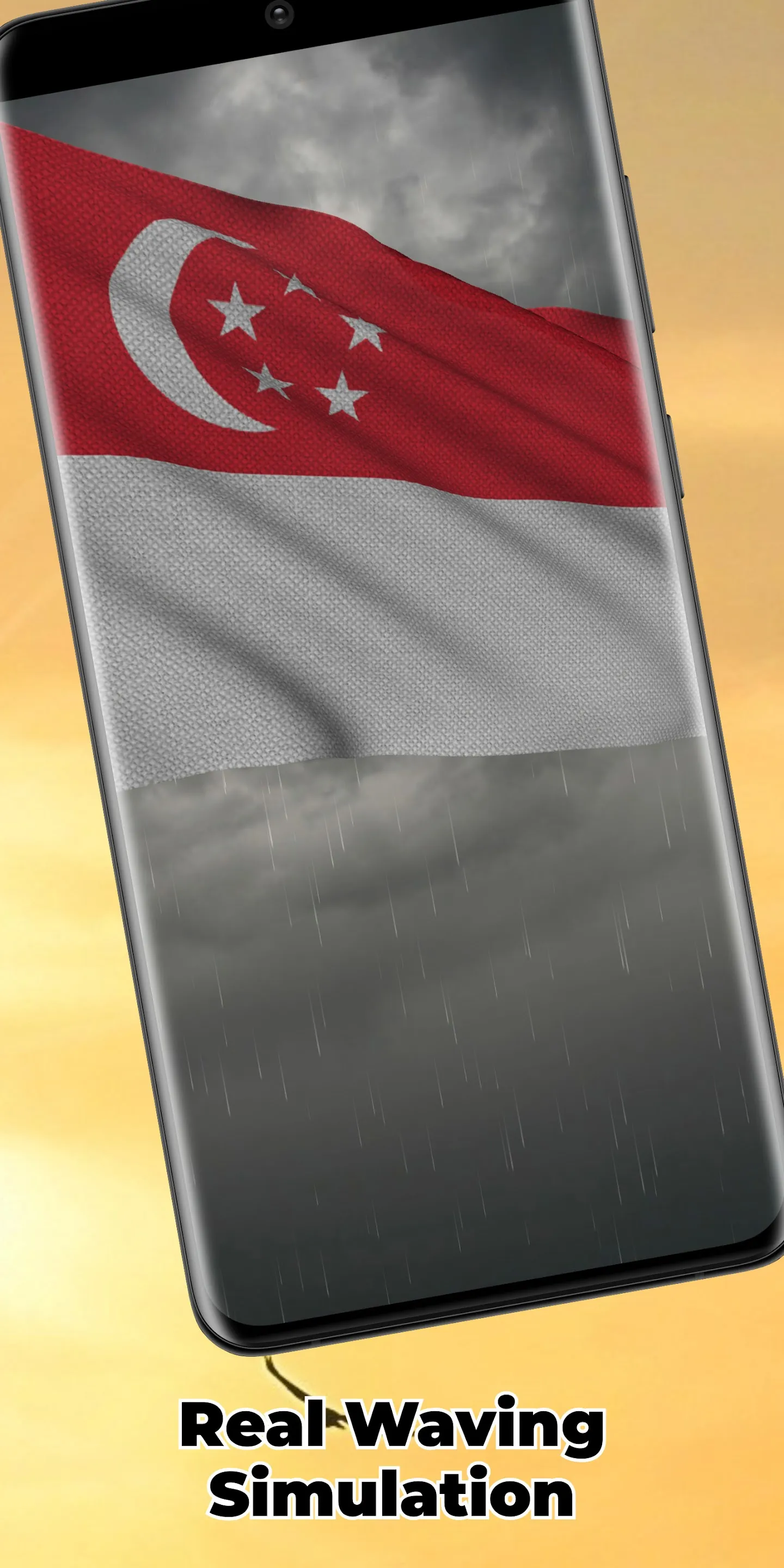 Singapore Flag Live Wallpaper | Indus Appstore | Screenshot