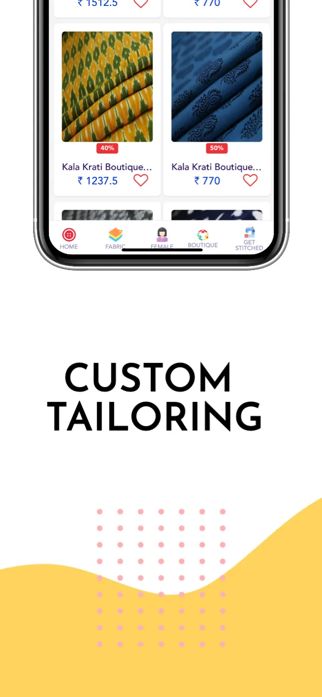 VButton : Customized Tailoring | Indus Appstore | Screenshot