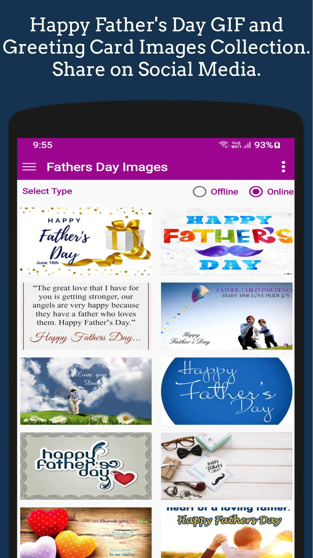 Father's Day GIF Greeting | Indus Appstore | Screenshot