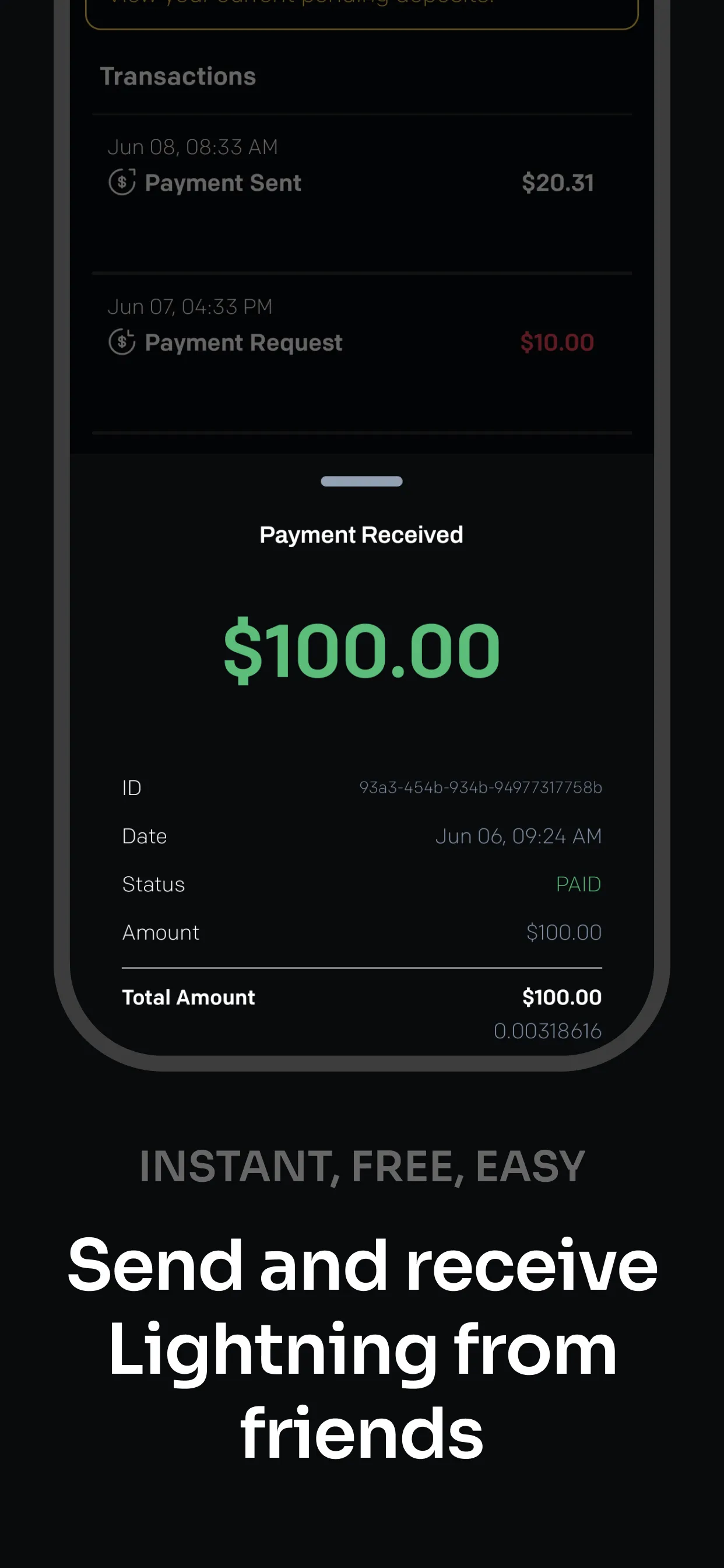 SparkWallet: Bitcoin Lightning | Indus Appstore | Screenshot